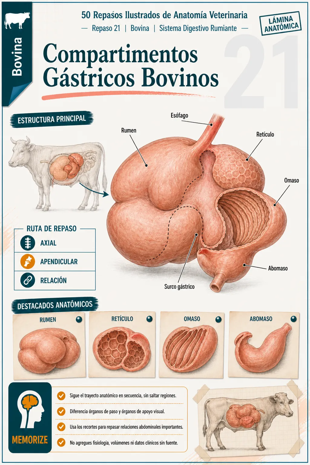 Previa de las revisiones ilustradas de anatomía veterinaria